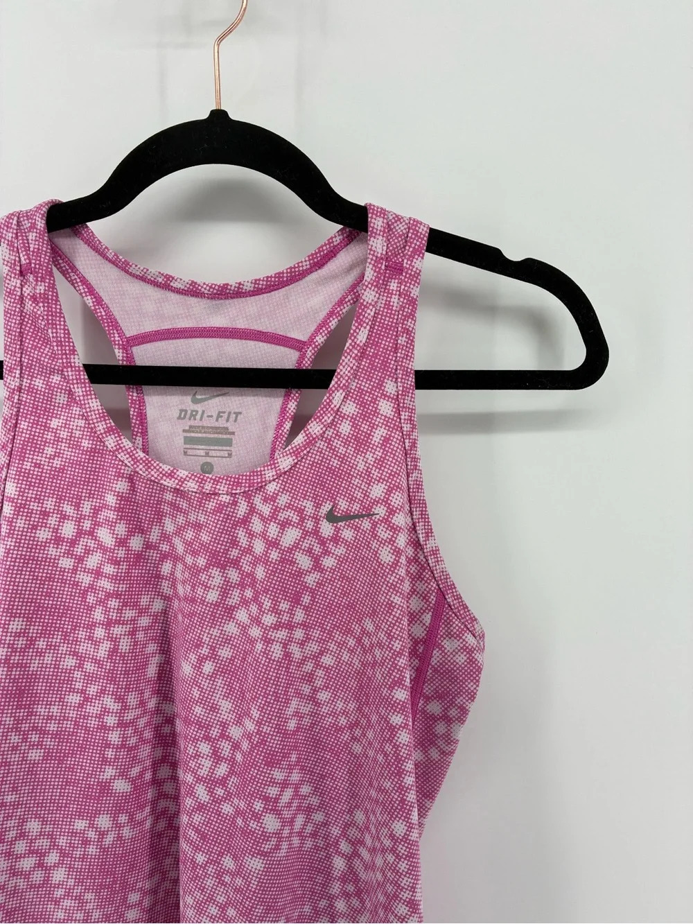 Nike Dri-FIT Pink Patterned Abstract Racerback Tank Top - Picture 2 of 8